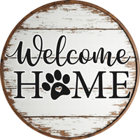 Thumbnail for Dog Sign, Welcome Sign, DECOE-5351-D, Sign For Wreath, 10