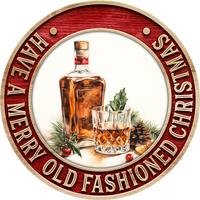 Thumbnail for Christmas Sign, Old Fashioned Christmas, DECOE-5360-D, Sign For Wreath, 10