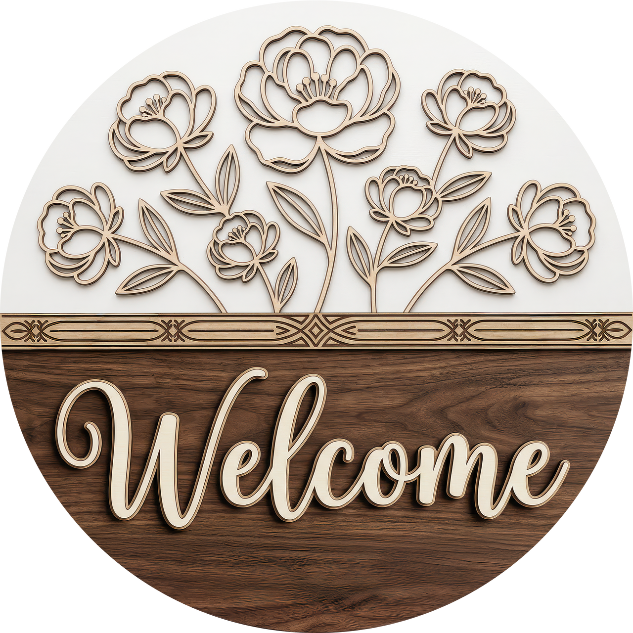 Everyday Welcome For Door 18" Wood Door Hanger - DECOE-5399-DH