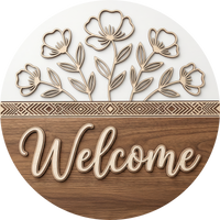 Thumbnail for Everyday Welcome For Door 18" Wood Door Hanger - DECOE-5401-DH