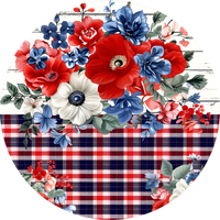 Thumbnail for Patriotic USA For Door 18" Wood Door Hanger - DECOE-5411-DH