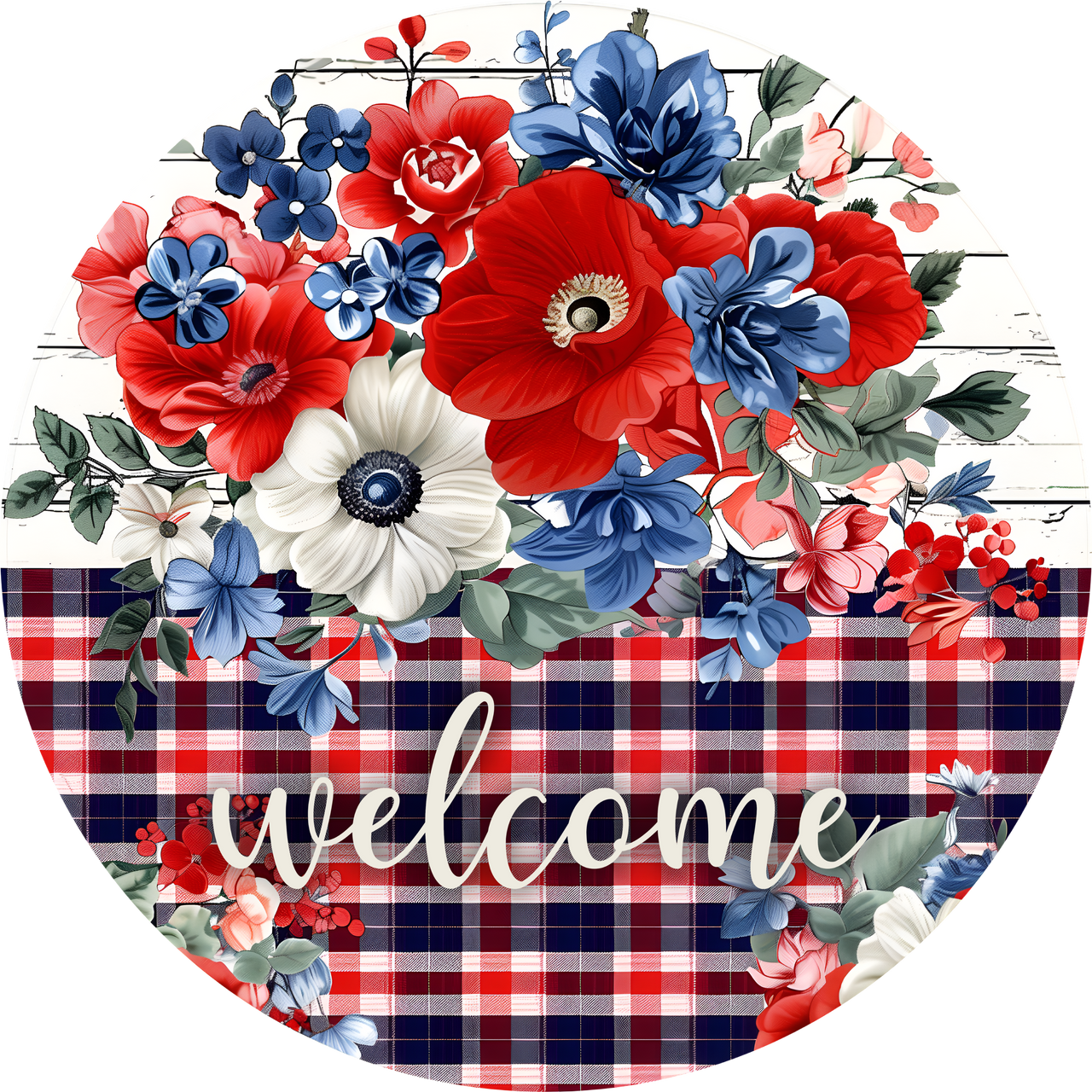 Patriotic USA For Door 18" Wood Door Hanger - DECOE-5412-DH