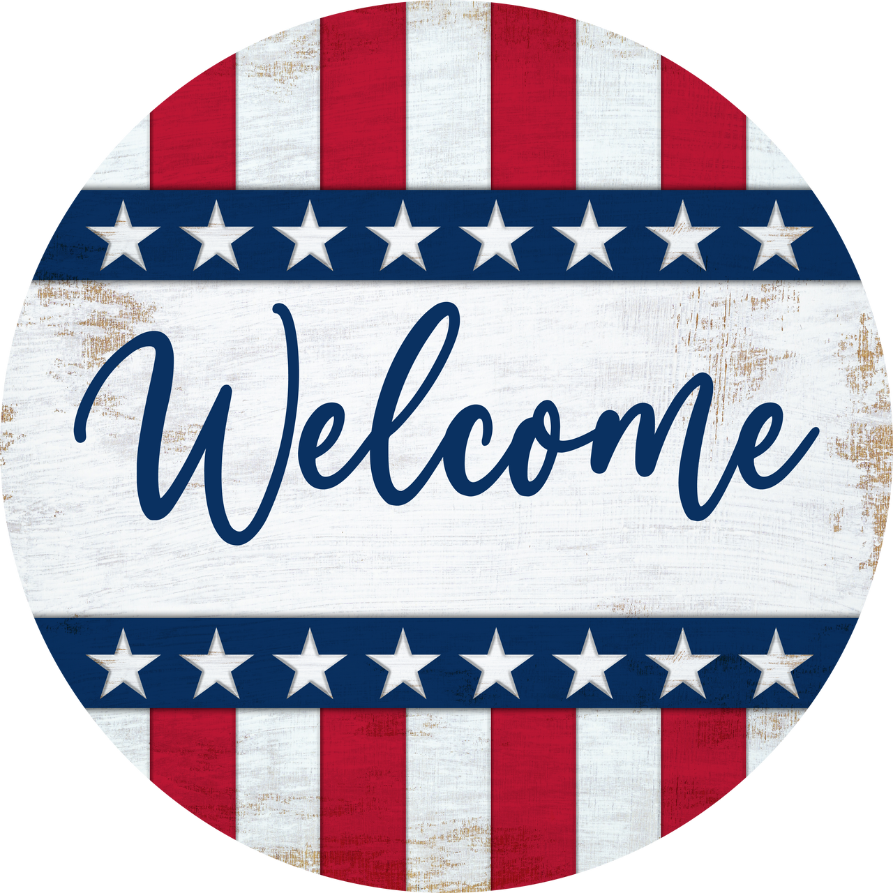 Patriotic USA For Door 18" Wood Door Hanger - DECOE-5413-DH