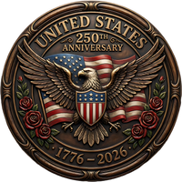 Thumbnail for USA Eagle 18" Wood Door Hanger - DECOE-5428-DH