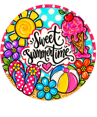Thumbnail for Sweet Summertime 10" Wood Wreath Sign - DECOE-5429-D