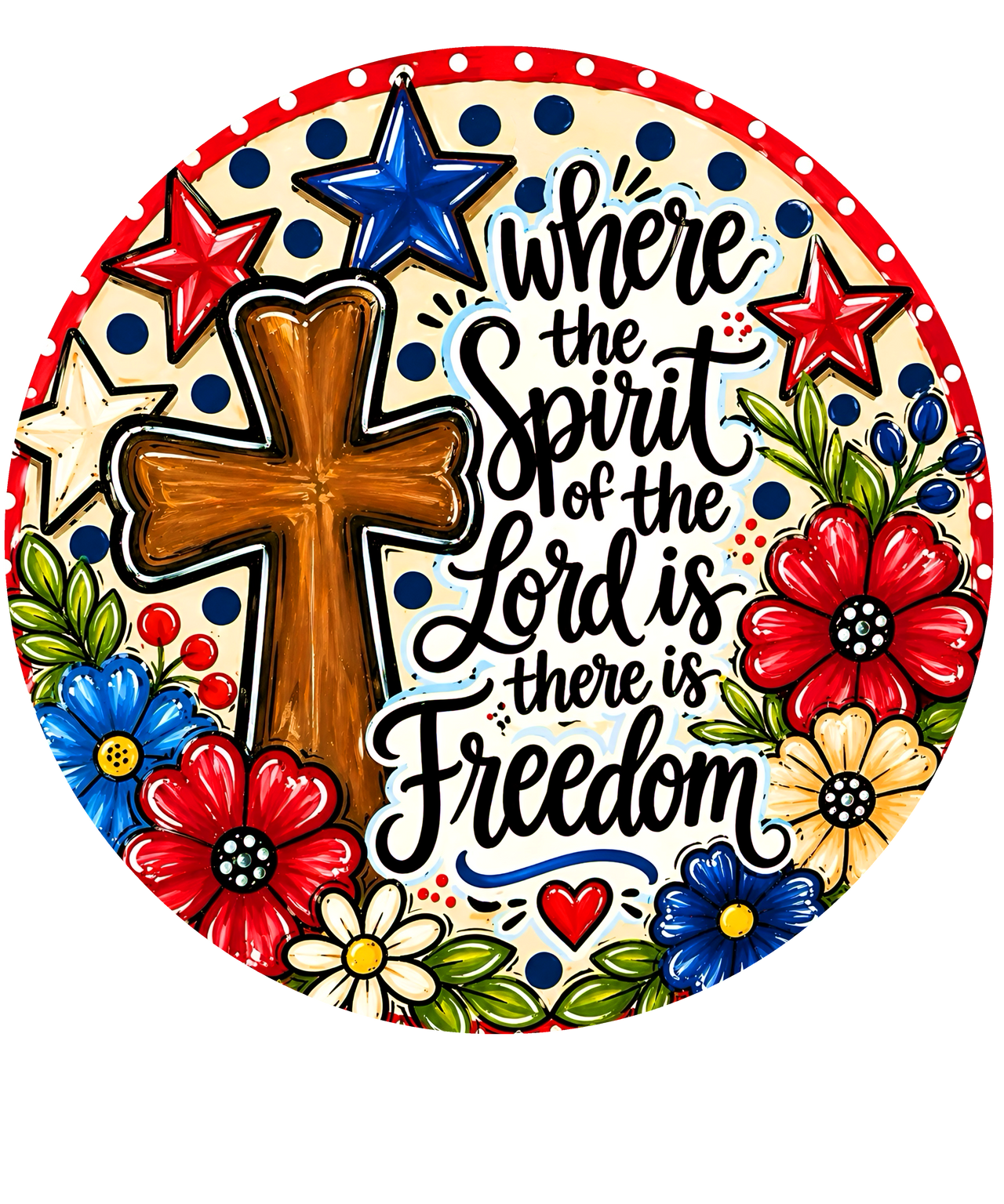 Religious 10" Wood Wreath Sign - DECOE-5430-D