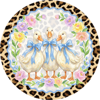 Thumbnail for Goose 10" Wood Wreath Sign - DECOE-5446-D