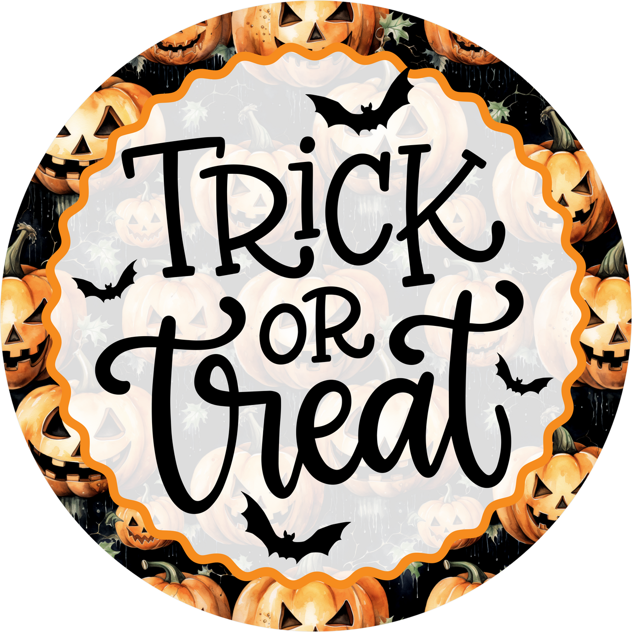 Trick or Treat Bat 18" Wood Door Hanger - DECOE-5451-DH
