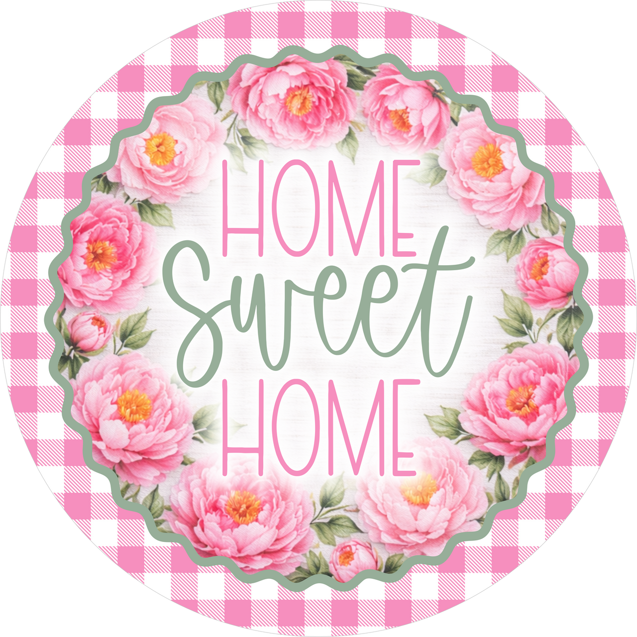Home Sweet Home Floral 18" Wood Door Hanger - DECOE-5461-DH