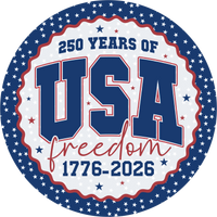 Thumbnail for 250 Years of Freedom Patriotic 18" Wood Door Hanger - DECOE-5468-DH