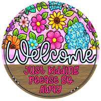 Thumbnail for Welcome 18" Wood Door Hanger - DECOE-5477-DH