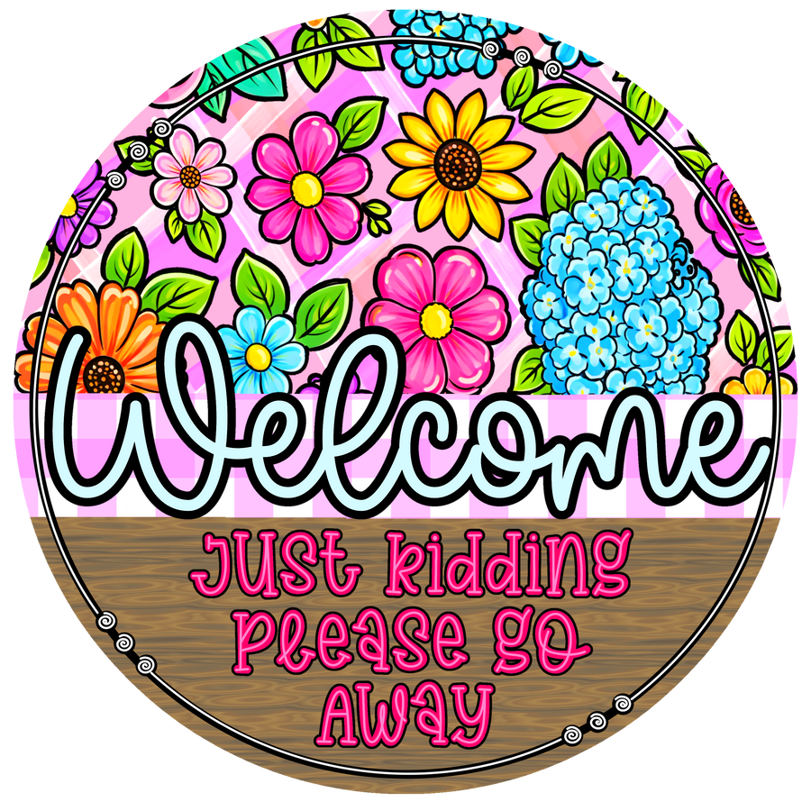 Welcome 18" Wood Door Hanger - DECOE-5477-DH