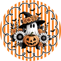 Thumbnail for Falloween Welcome 10" Wood Wreath Sign - DECOE-5486-D