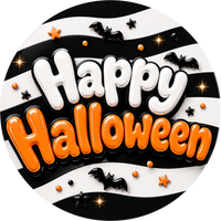 Thumbnail for Happy Halloween 18" Wood Door Hanger - DECOE-5537-DH