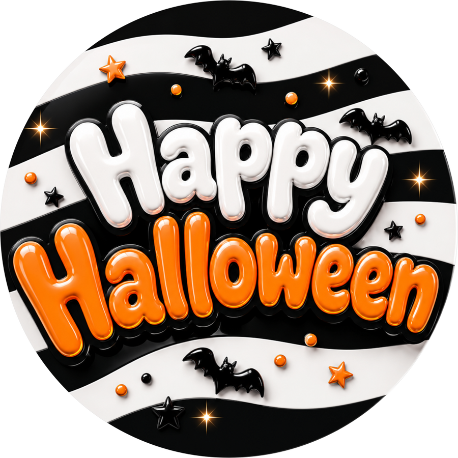 Happy Halloween 18" Wood Door Hanger - DECOE-5537-DH