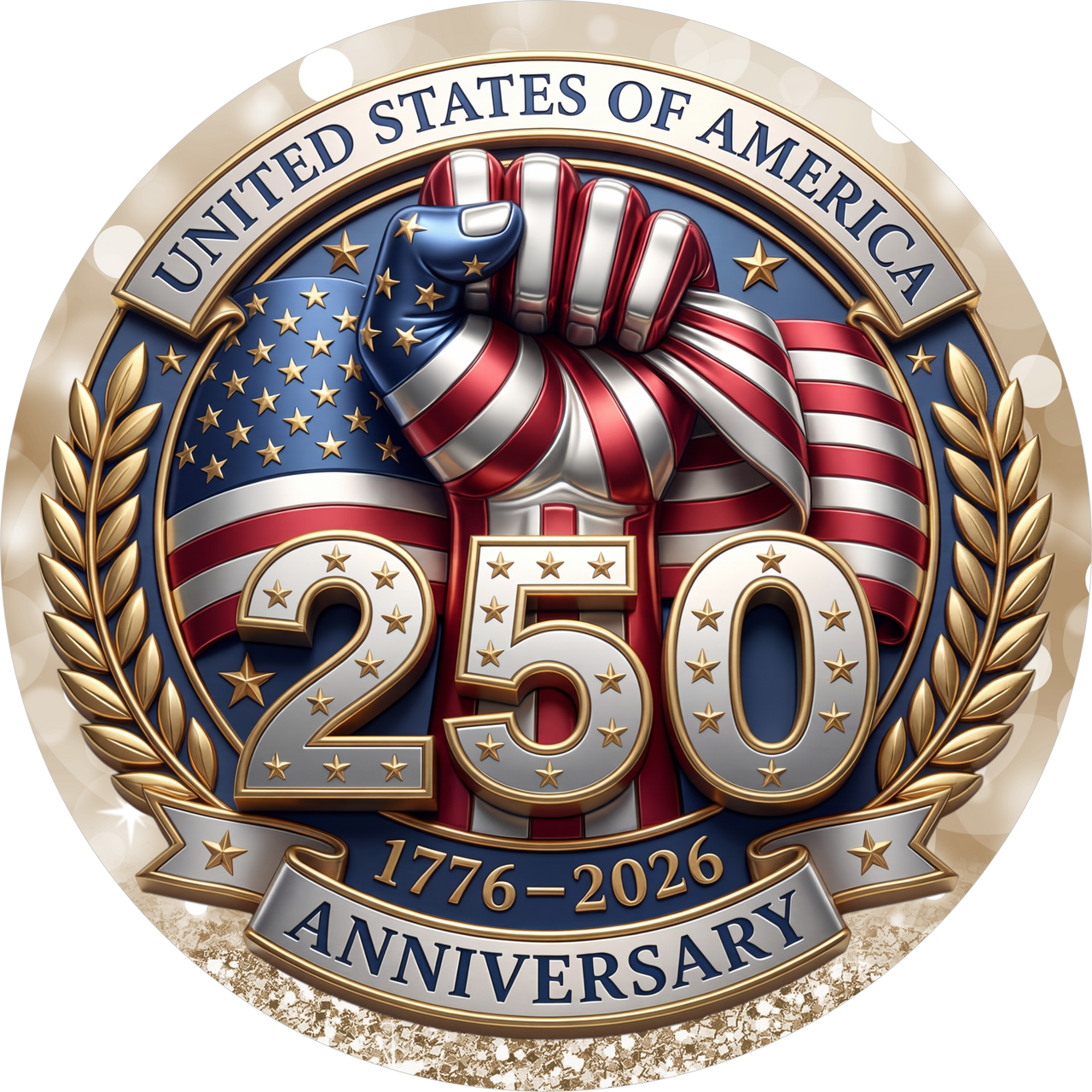 Patriotic America 250 18" Wood Door Hanger - DECOE-5545-DH