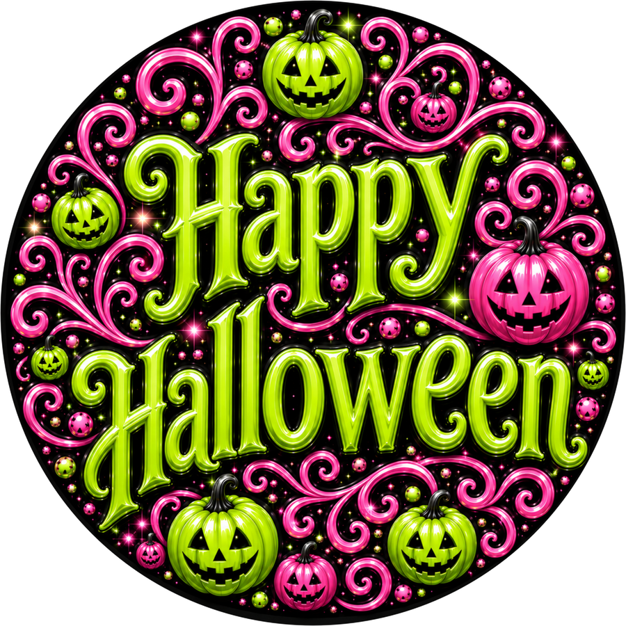 Happy Halloween 18" Wood Door Hanger - DECOE-5548-DH