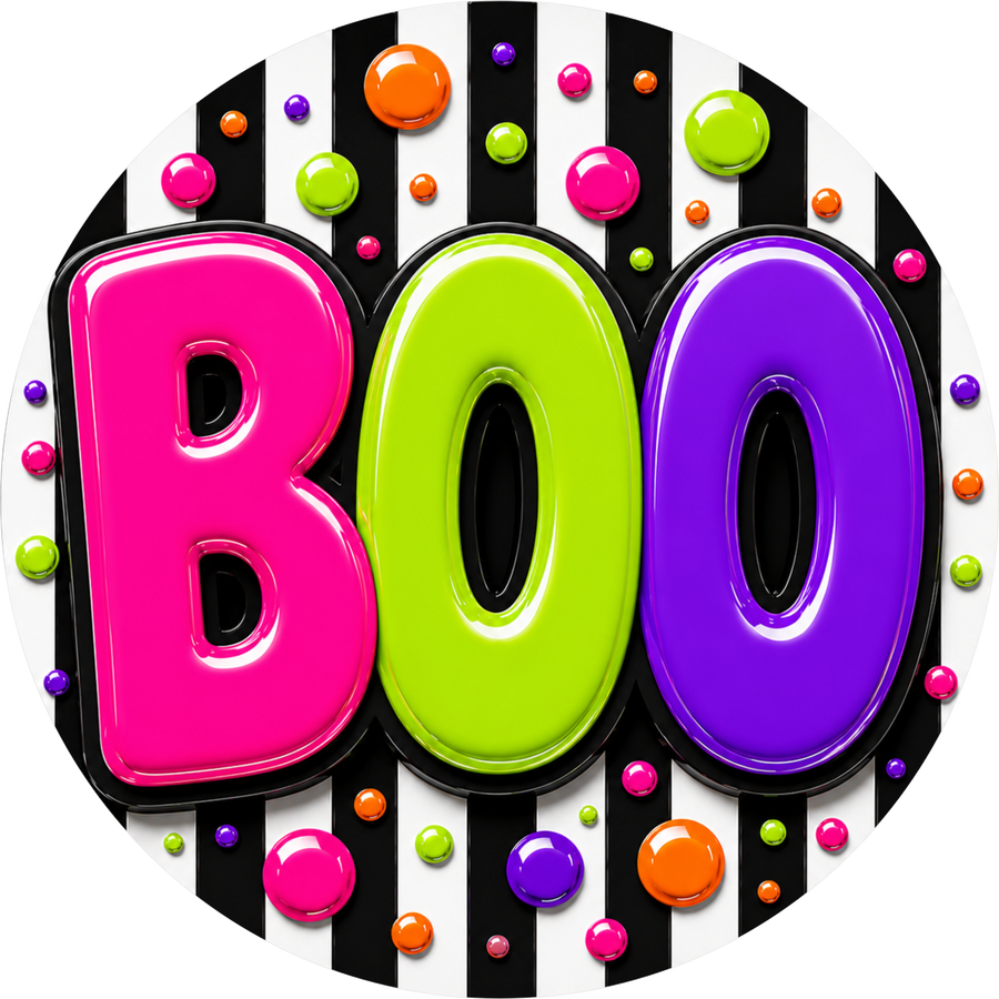Boo Halloween 18" Wood Door Hanger - DECOE-5550-DH