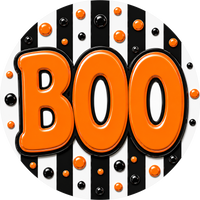 Thumbnail for Boo Halloween 18" Wood Door Hanger - DECOE-5551-DH