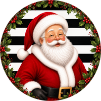 Thumbnail for Santa Christmas 18" Wood Door Hanger - DECOE-5558-DH