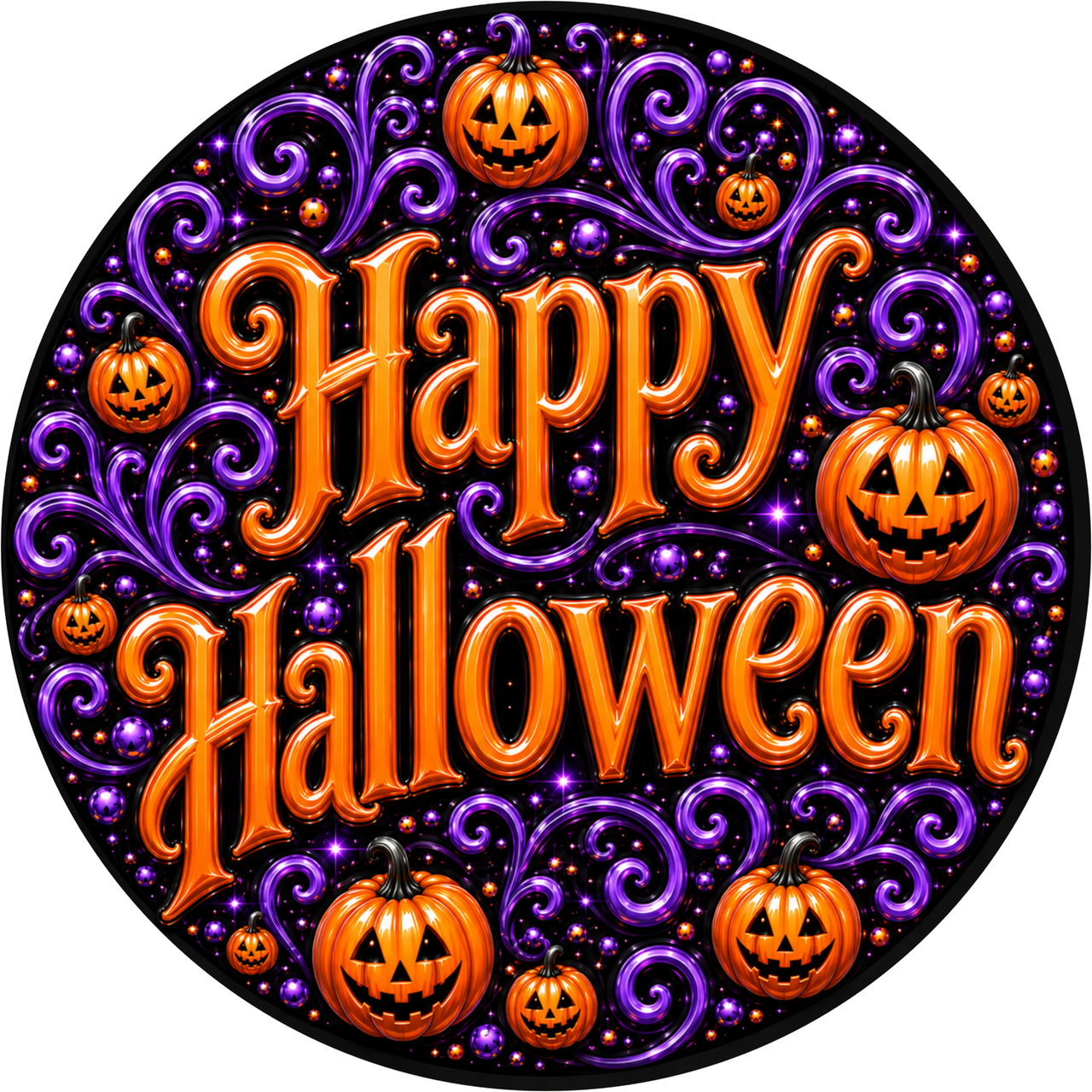 Happy Halloween 18" Wood Door Hanger - DECOE-5563-DH