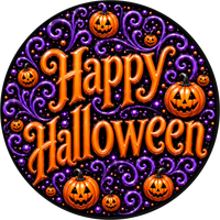 Thumbnail for Happy Halloween 18" Wood Door Hanger - DECOE-5563-DH