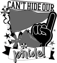 Thumbnail for School Pride Black and Dark Grey 22" Wood Door Hanger - DECOE-W-904907-DH