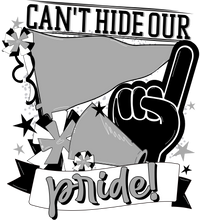 Thumbnail for School Pride Black and Light Grey 22" Wood Door Hanger - DECOE-W-904909-DH