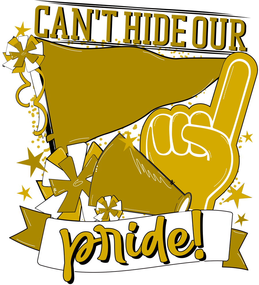 School Pride Gold 22" Wood Door Hanger - DECOE-W-904914-DH