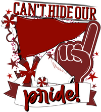 Thumbnail for School Pride Maroon 22" Wood Door Hanger - DECOE-W-904922-DH