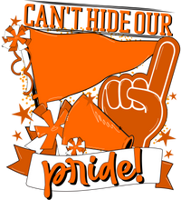 Thumbnail for School Pride Orange 22" Wood Door Hanger - DECOE-W-904929-DH