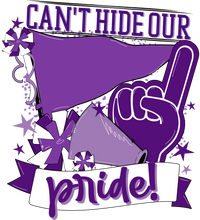 Thumbnail for School Pride Purple 22" Wood Door Hanger - DECOE-W-904933-DH