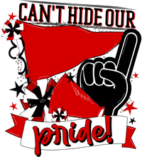 Thumbnail for School Pride Red and Black 22" Wood Door Hanger - DECOE-W-904934-DH