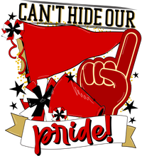 Thumbnail for School Pride Red 22" Wood Door Hanger - DECOE-W-904935-DH