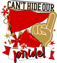 Thumbnail for School Pride Red and Gold 22" Wood Door Hanger - DECOE-W-904936-DH