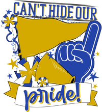 Thumbnail for School Pride Royal and Gold 22" Wood Door Hanger - DECOE-W-904943-DH