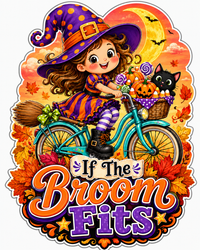 Thumbnail for If the Broom Fits 12" Wood Wreath Sign - PS-W-0036