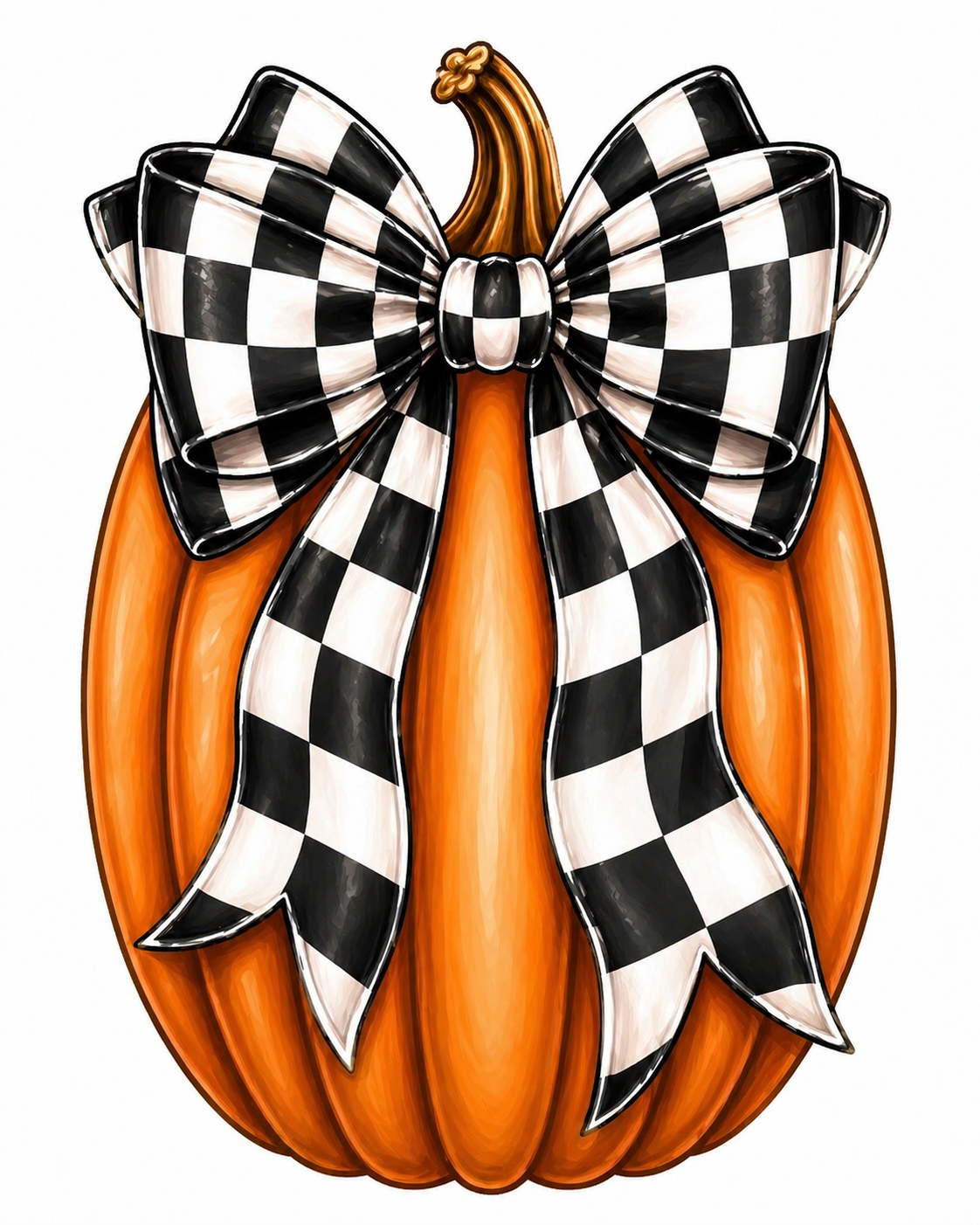 Black Pumpkin 22" Wood Door Hanger - MF-W-0015-DH