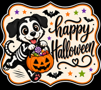 Thumbnail for Dog Happy Halloween 22" Wood Door Hanger - MF-W-0026-DH