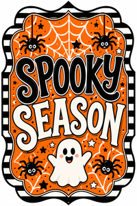 Thumbnail for Halloween Spooky Season 12" Wood Wreath Sign - MF-W-0060