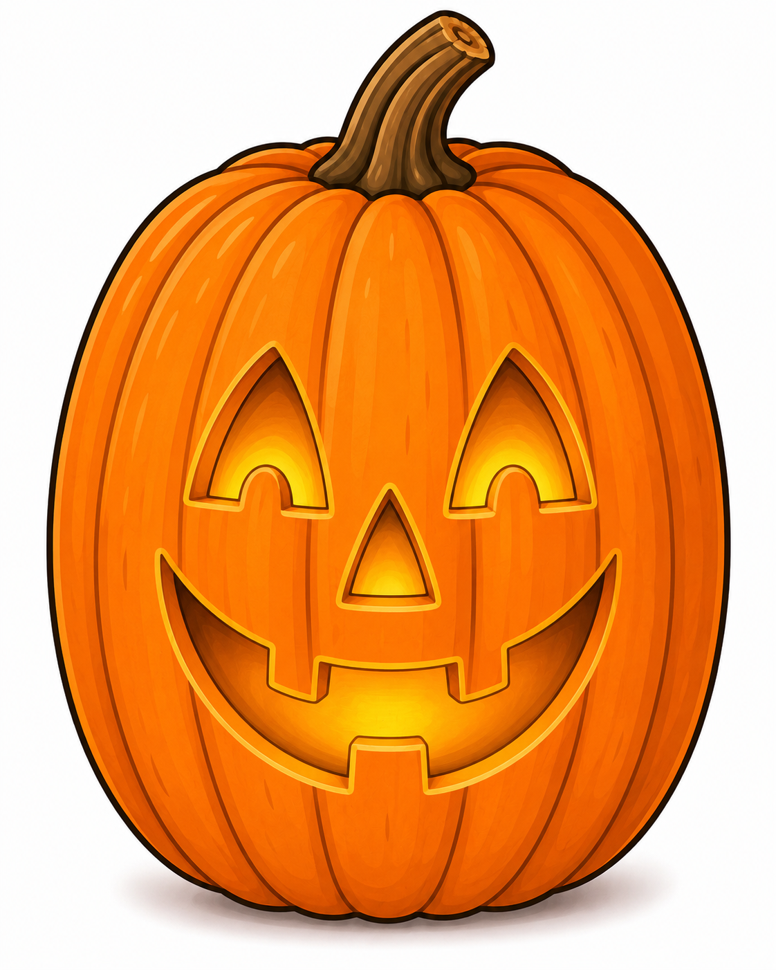 Classic Jack o' Lantern Pumpkin 12" Wood Wreath Sign - MF-W-0076