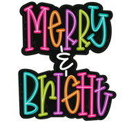 Thumbnail for Christmas Merry and Bright 22" Wood Door Hanger - MJ-W-0150-DH