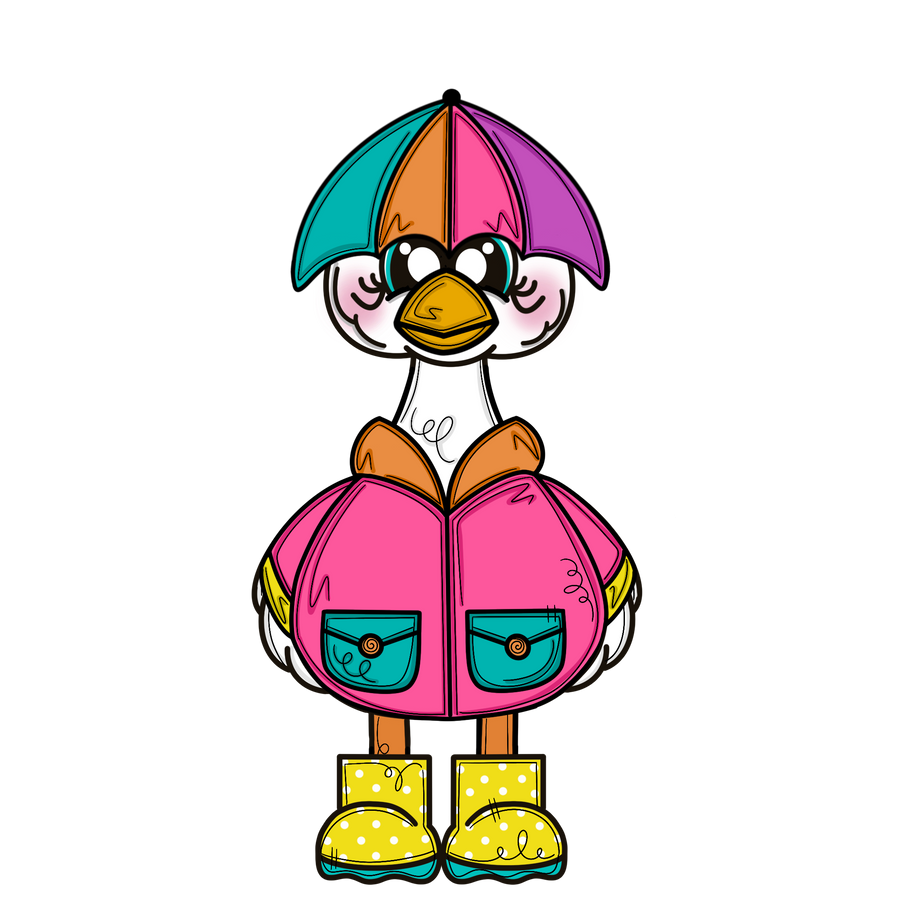 Spring Goose 22" Wood Door Hanger - MJ-W-0156-DH
