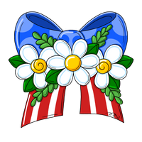 Thumbnail for Patriotic Bow 12" Wood Wreath Sign - PCD-W-205