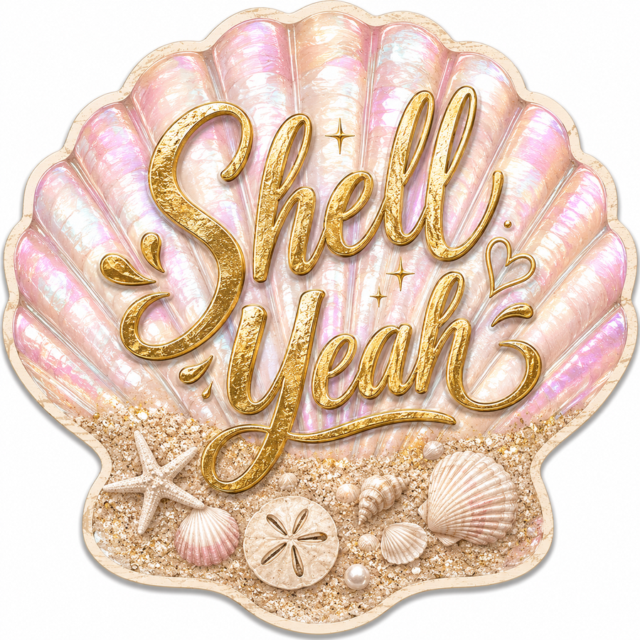 Beach 12" Wood Wreath Sign - PS-W-0007