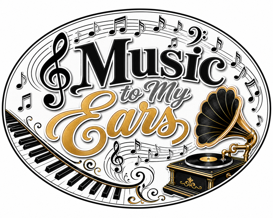 Music to My Ears Oval 12" Wood Wreath Sign - PS-W-0092