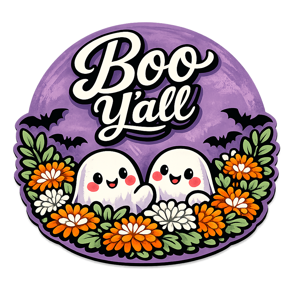 Boo Y'all Halloween 12" Wood Wreath Sign - PS-W-0120