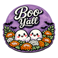 Thumbnail for Boo Y'all Halloween 12" Wood Wreath Sign - PS-W-0120