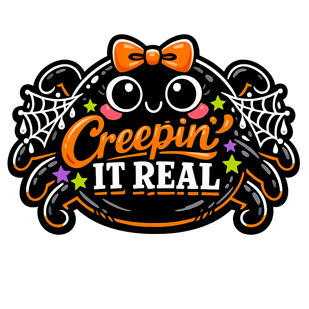 Creepin' It Real Spider Halloween 12" Wood Wreath Sign - PS-W-0123