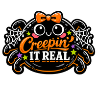 Thumbnail for Creepin' It Real Spider Halloween 12" Wood Wreath Sign - PS-W-0123